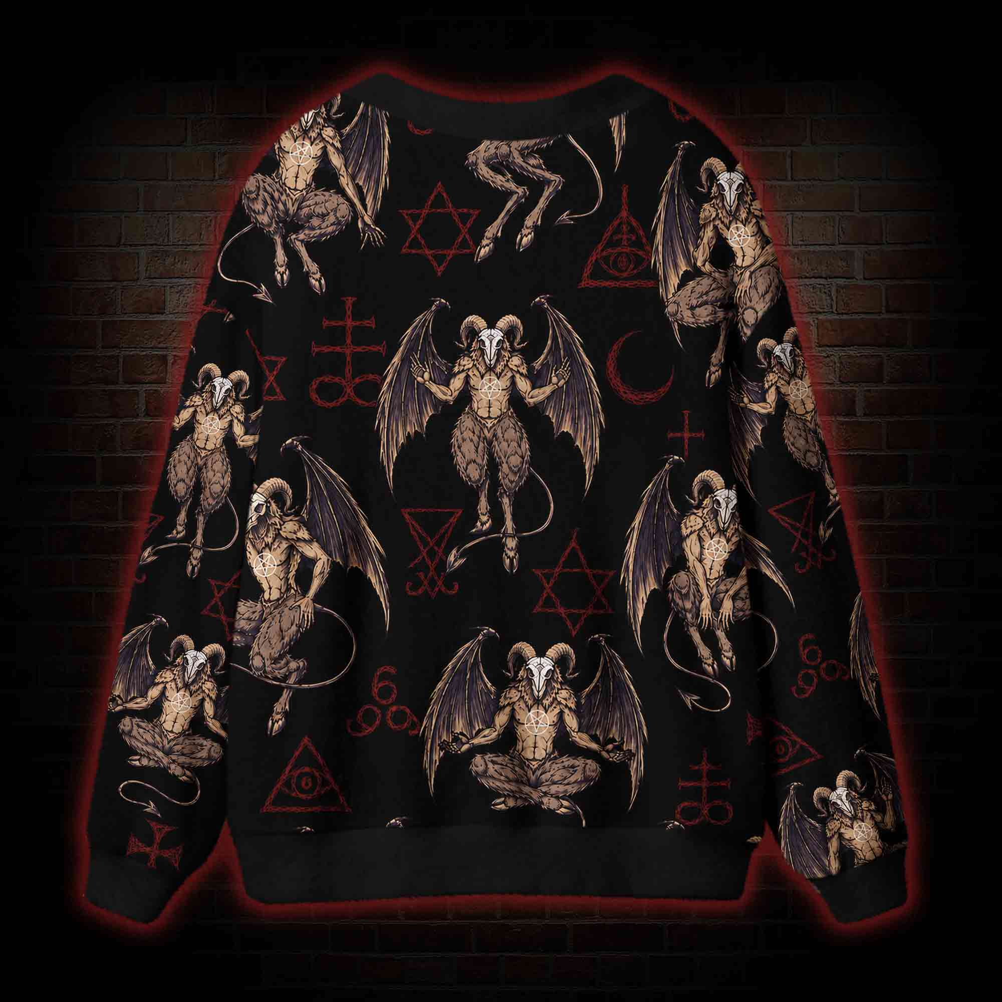 Baphomet Rise Cardigan Sweater