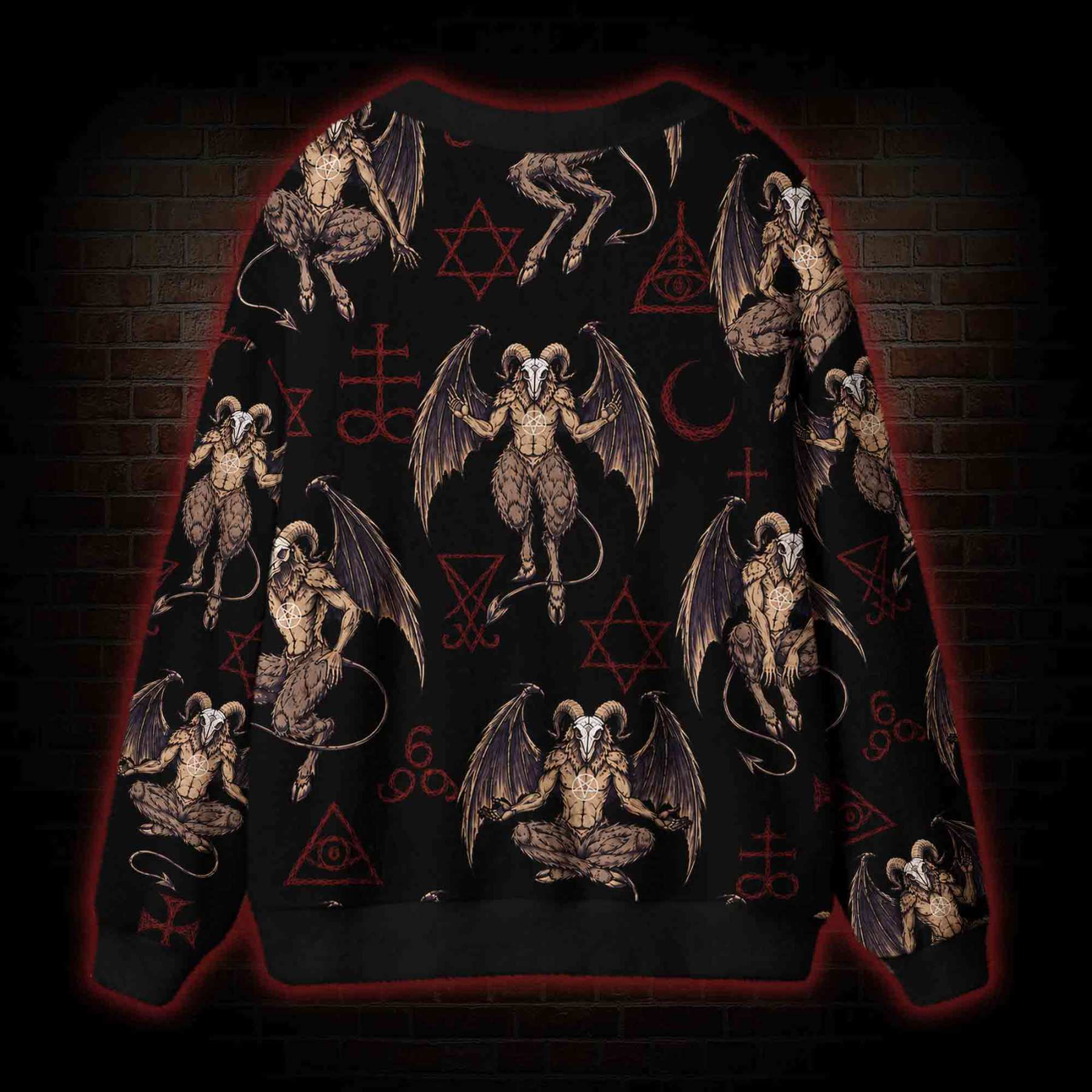 Baphomet Rise Cardigan Sweater