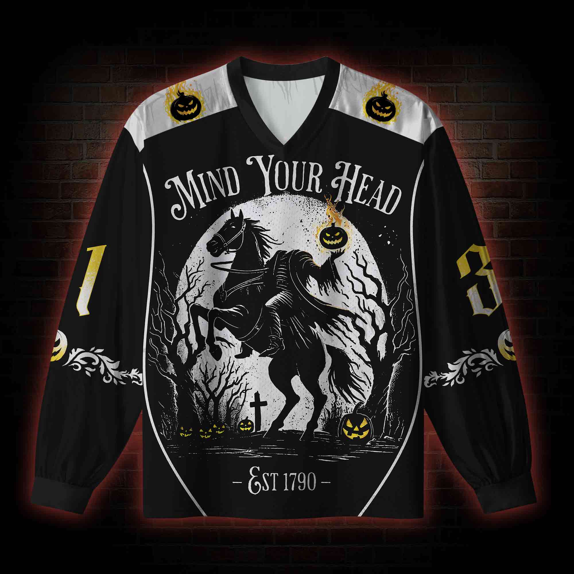 Mind Your Head V-Neck Long Sleeve Jersey