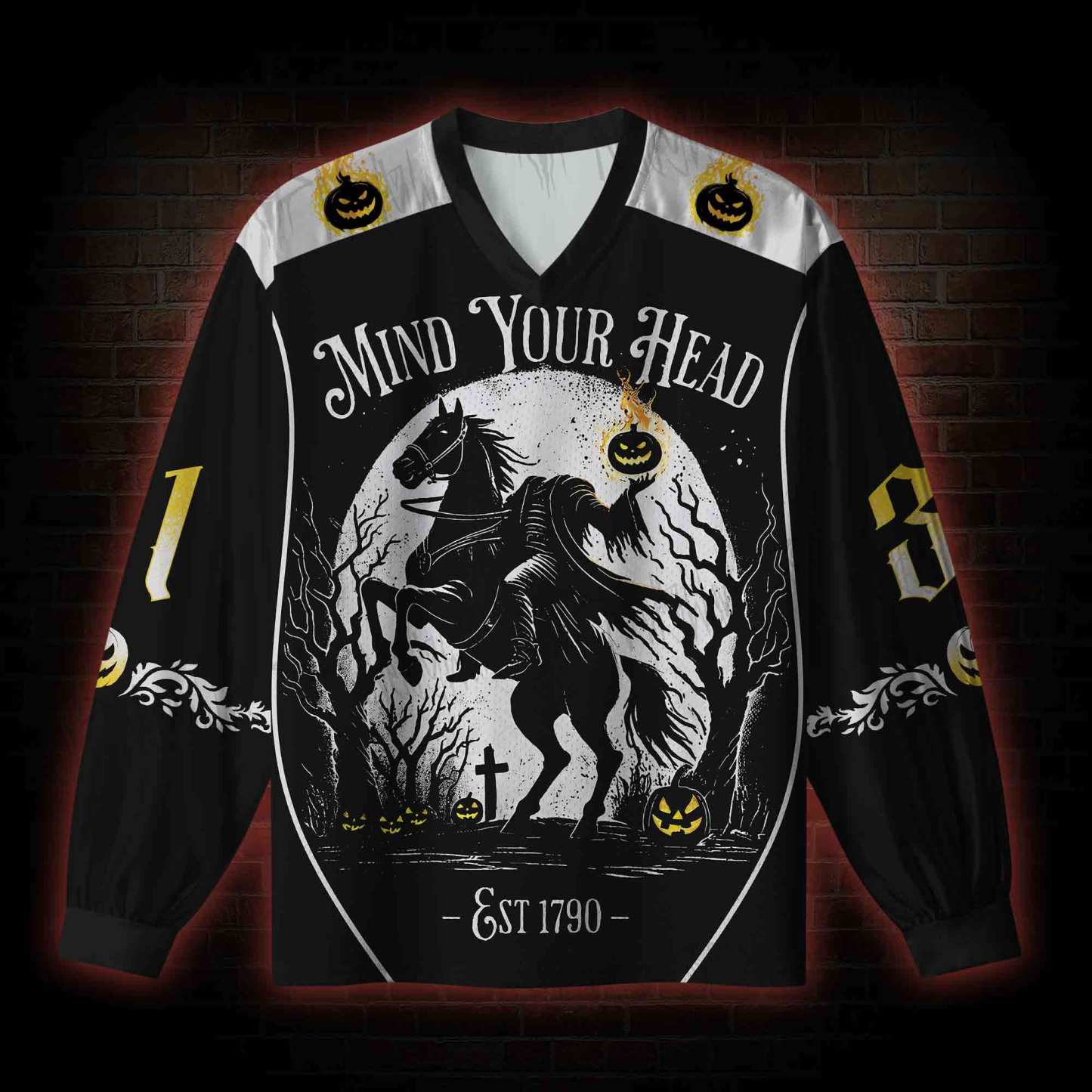 Mind Your Head V-Neck Long Sleeve Jersey