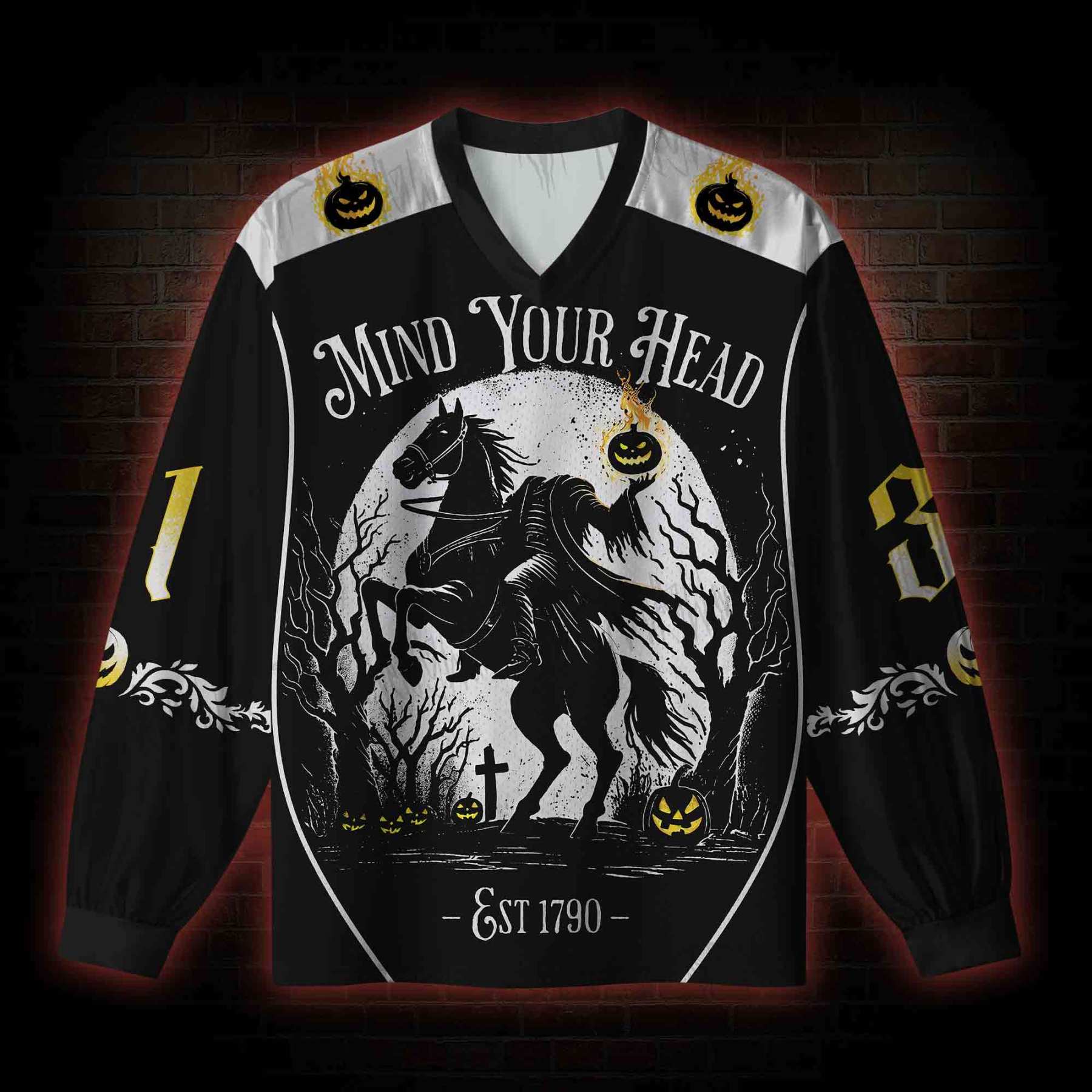 Mind Your Head V-Neck Long Sleeve Jersey