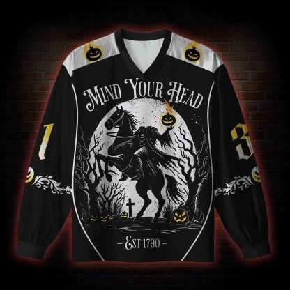 Mind Your Head V-Neck Long Sleeve Jersey