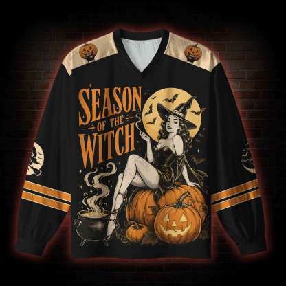 Season of the Witch V-Neck Long Sleeve Jersey