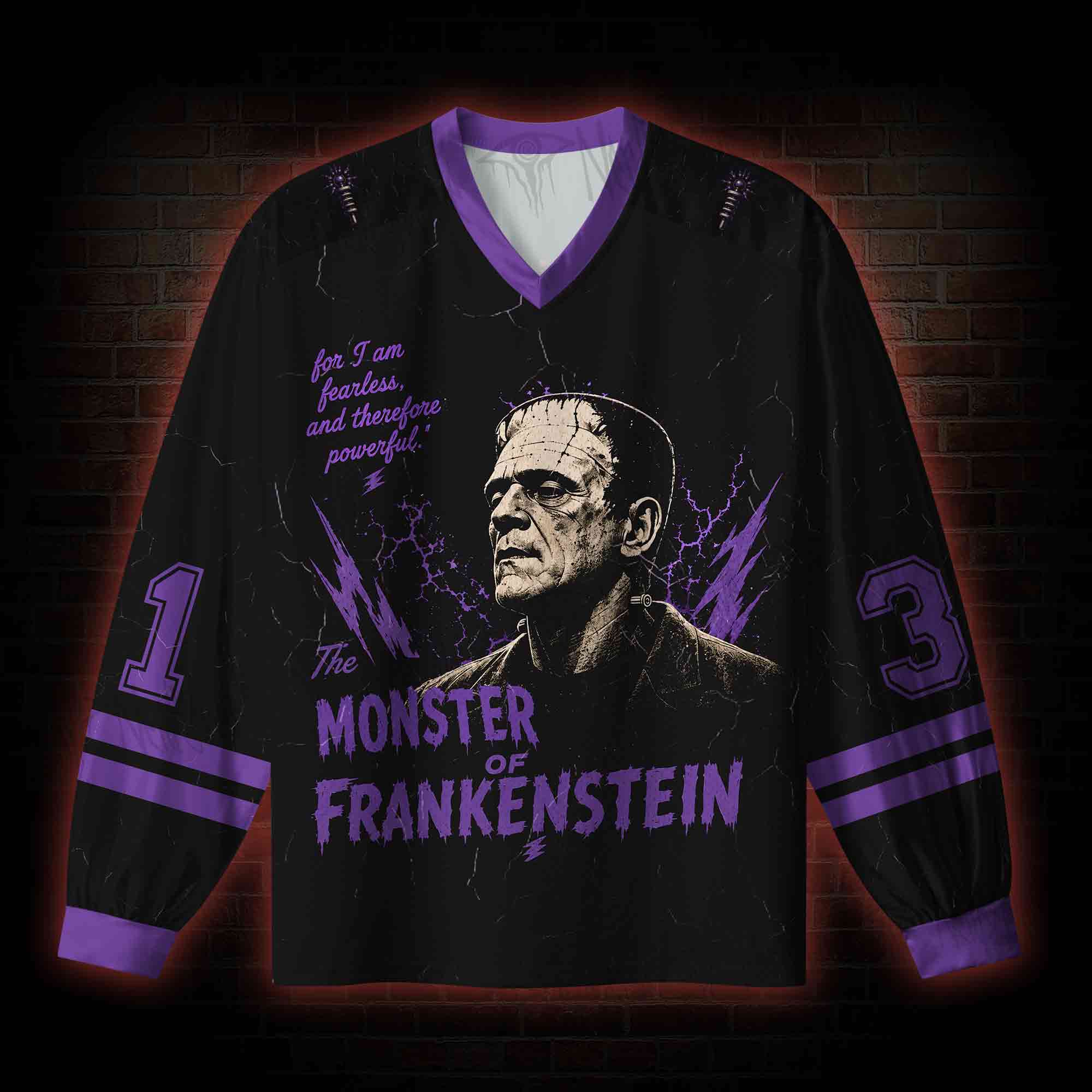 The Monster V-Neck Long Sleeve Jersey