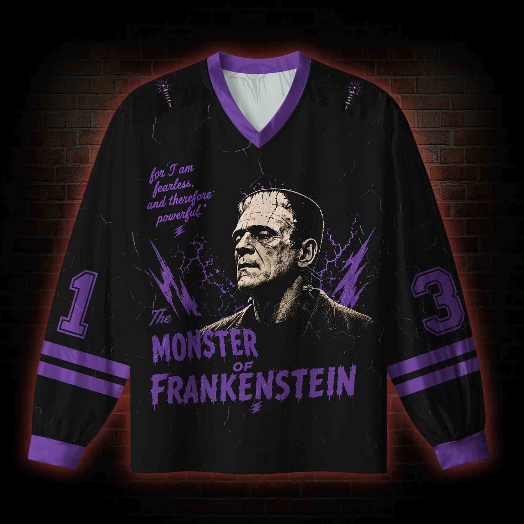 The Monster V-Neck Long Sleeve Jersey