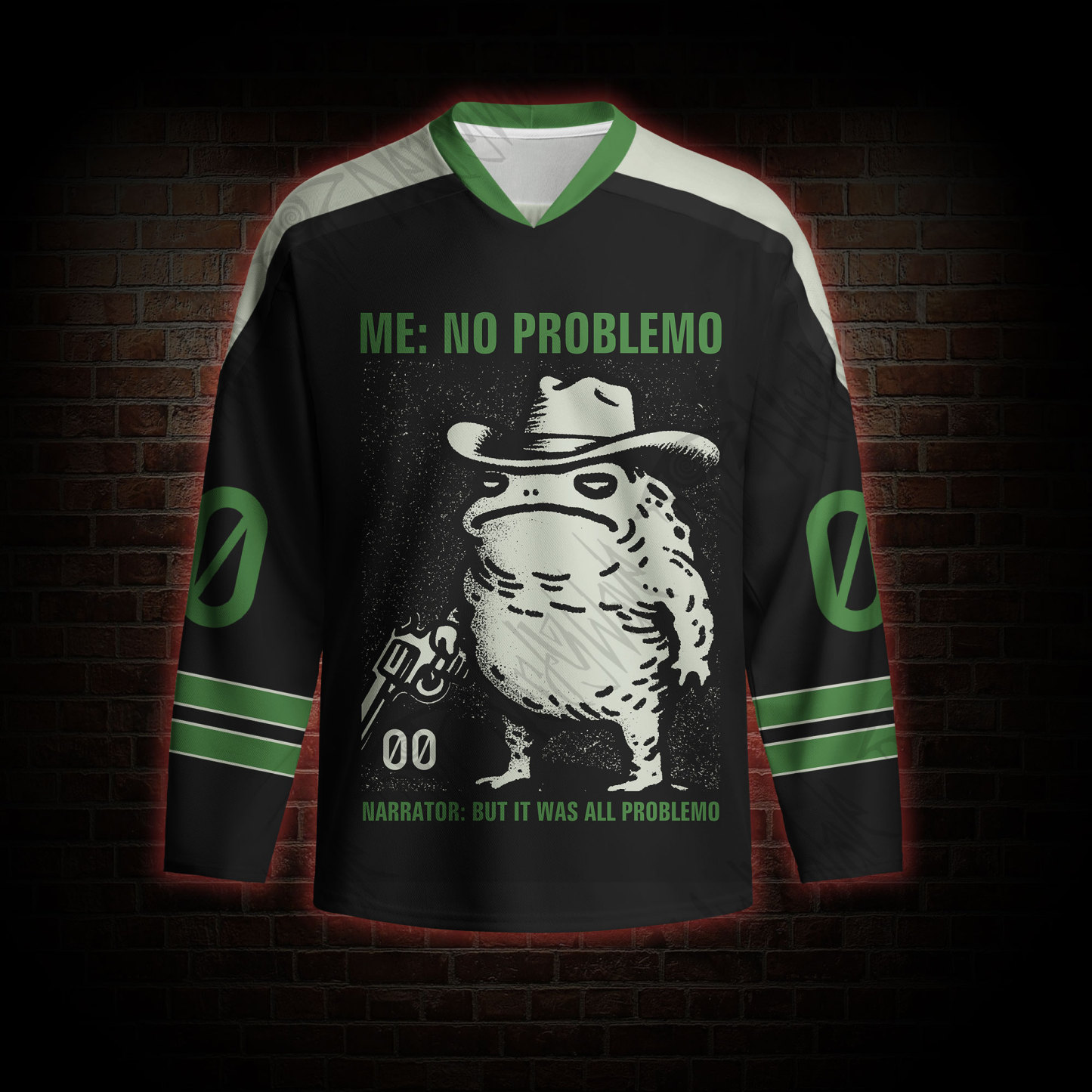 No Problemo Frog Long Sleeve Hockey Jersey
