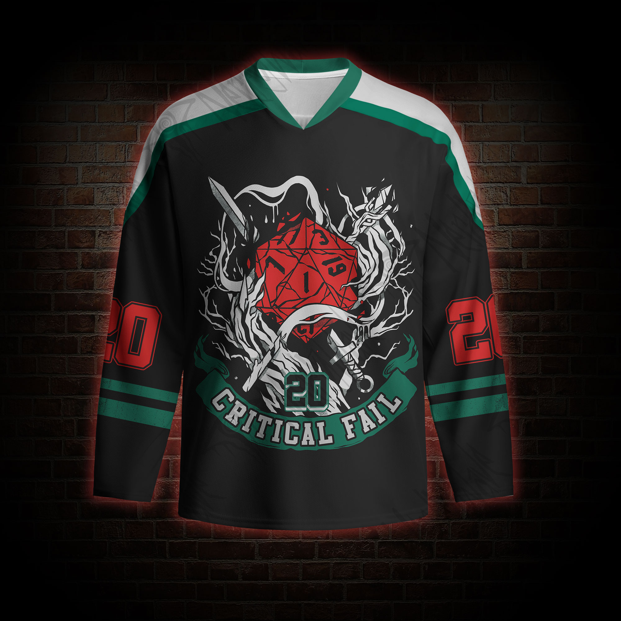 Critical Horror Long Sleeve Hockey Jersey