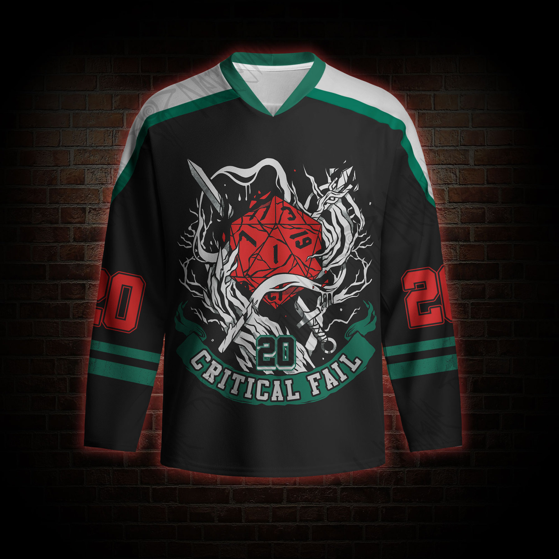 Critical Horror Long Sleeve Hockey Jersey
