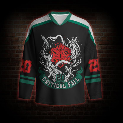 Critical Horror Long Sleeve Hockey Jersey