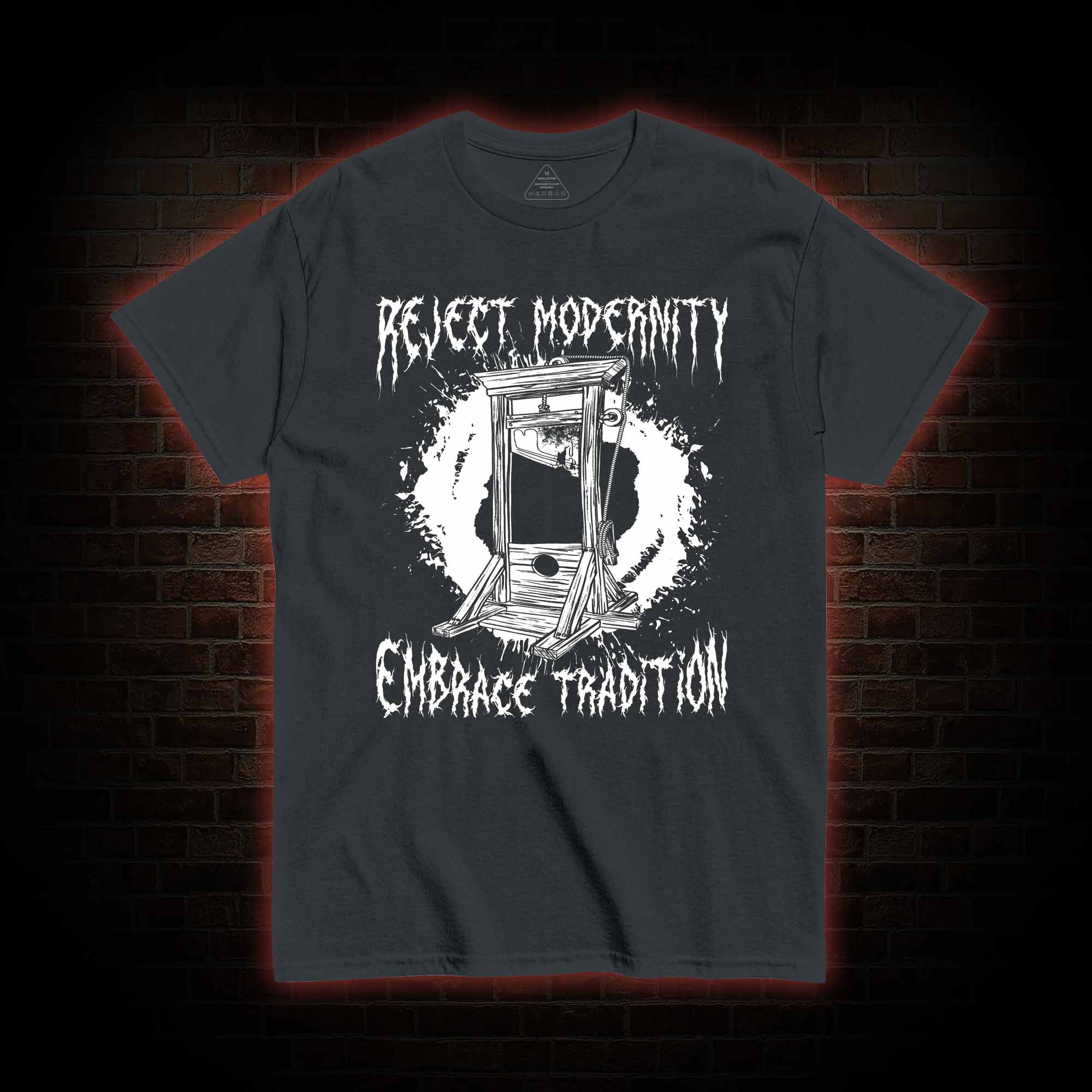 Reject Modernity Embrace Guillotine T-Shirt 