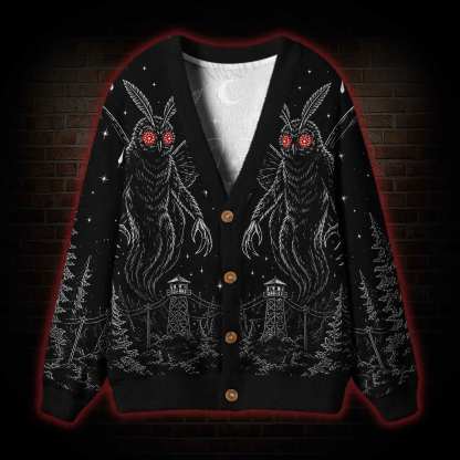 Mothman Omen Cardigan Sweater