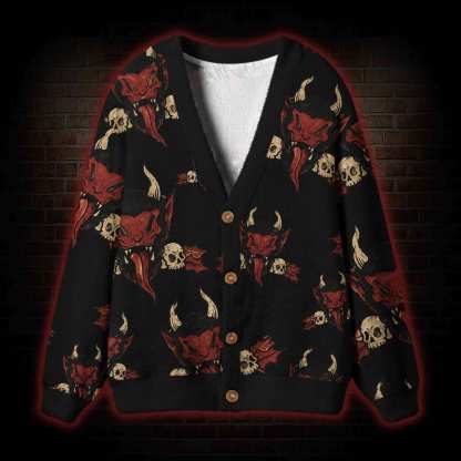 Red Devil's Feast Cardigan Sweater