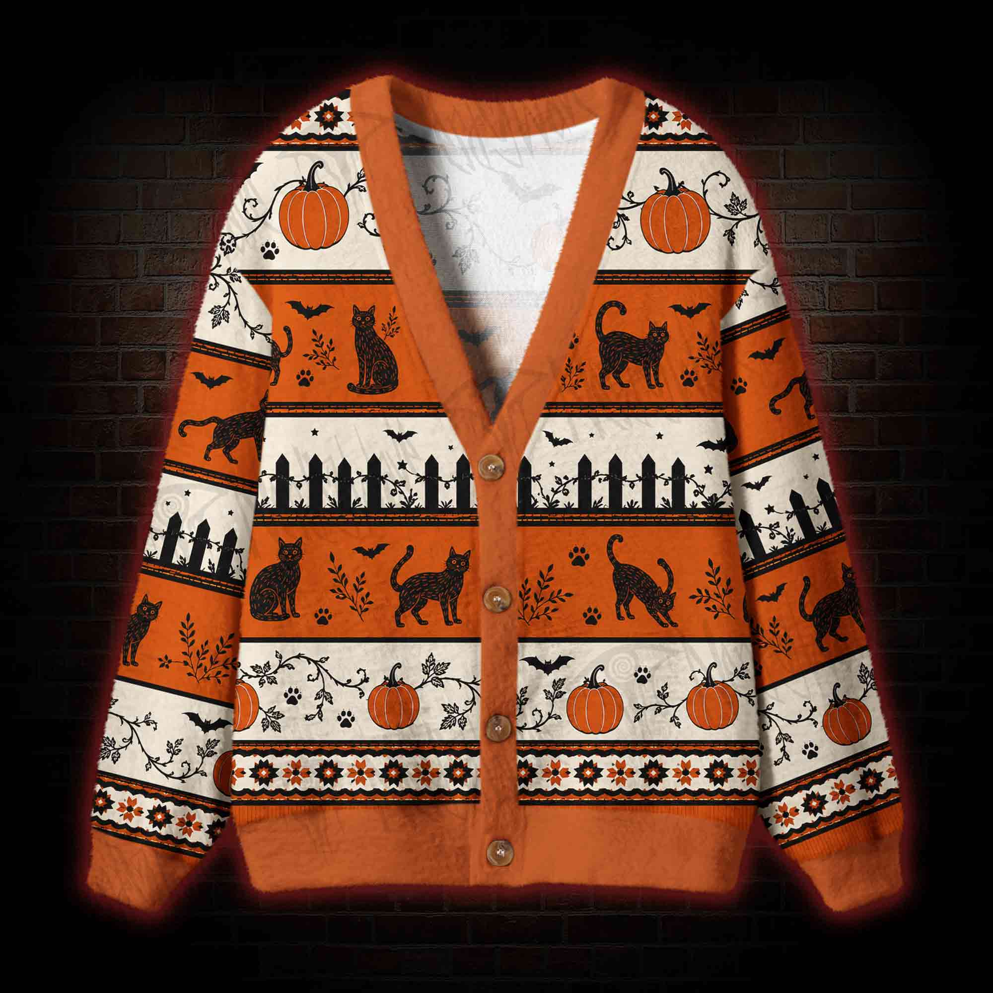 Graveyard Kitty Party Cardigan Sweater