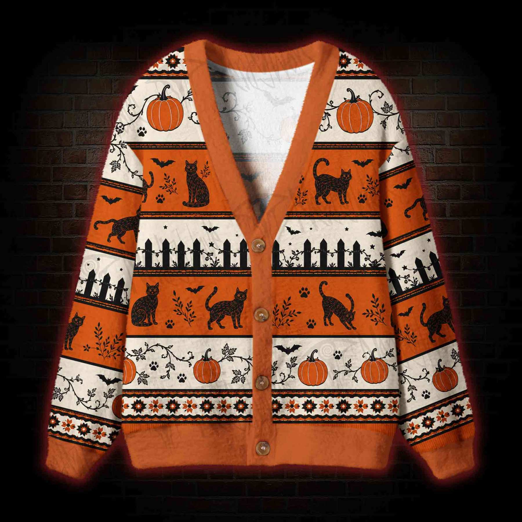 Graveyard Kitty Party Cardigan Sweater