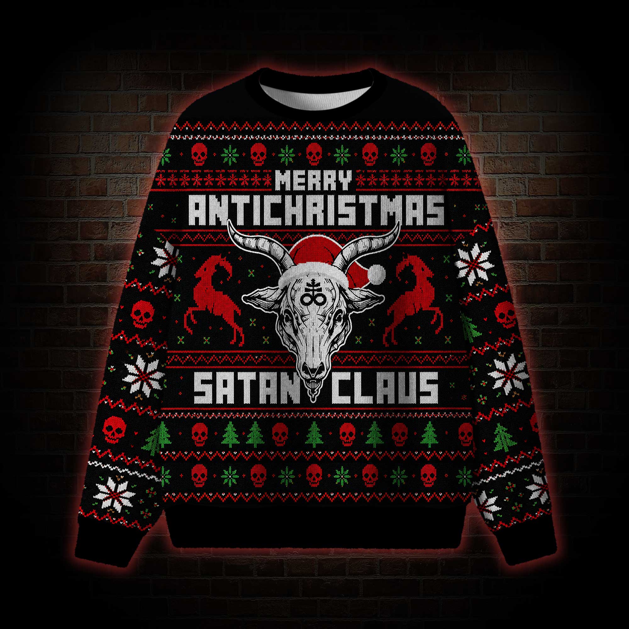 Satan Claus Ugly Sweatshirts