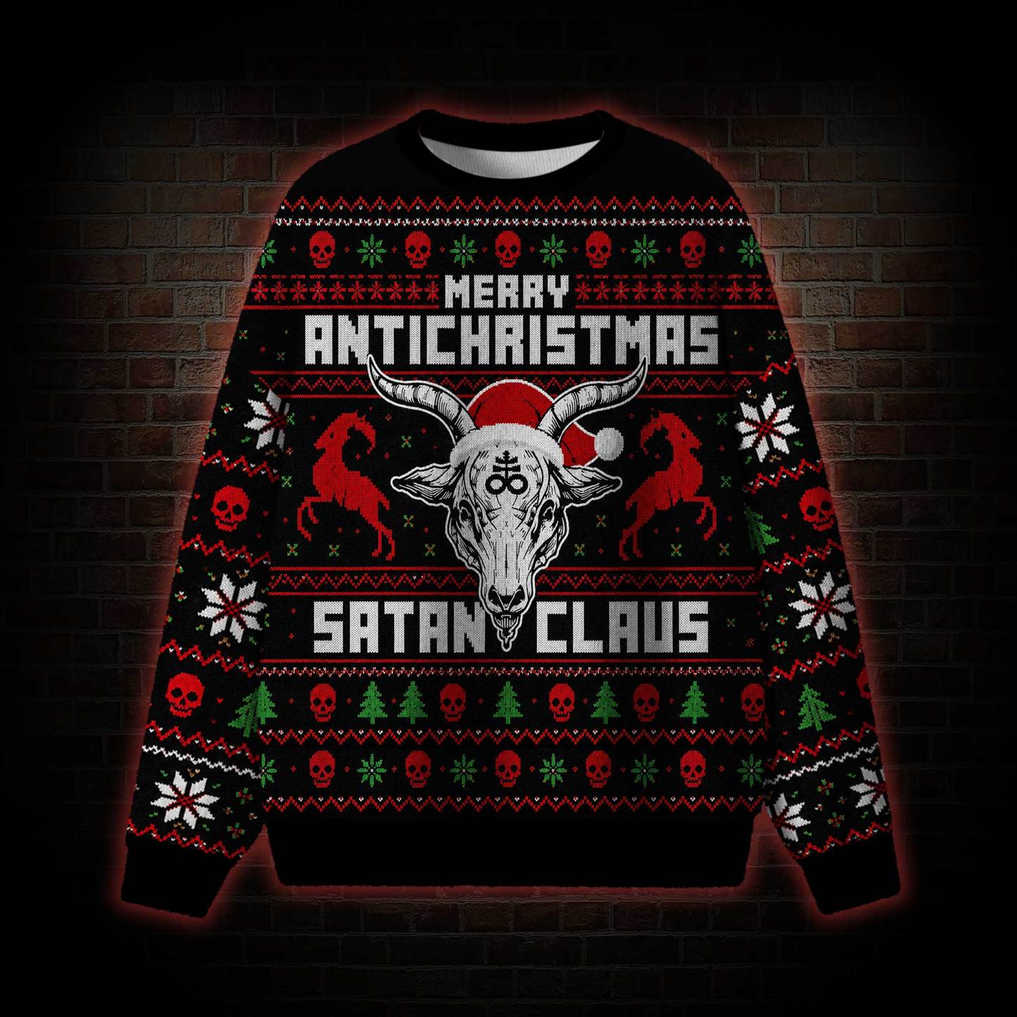 Satan Claus Ugly Sweatshirts