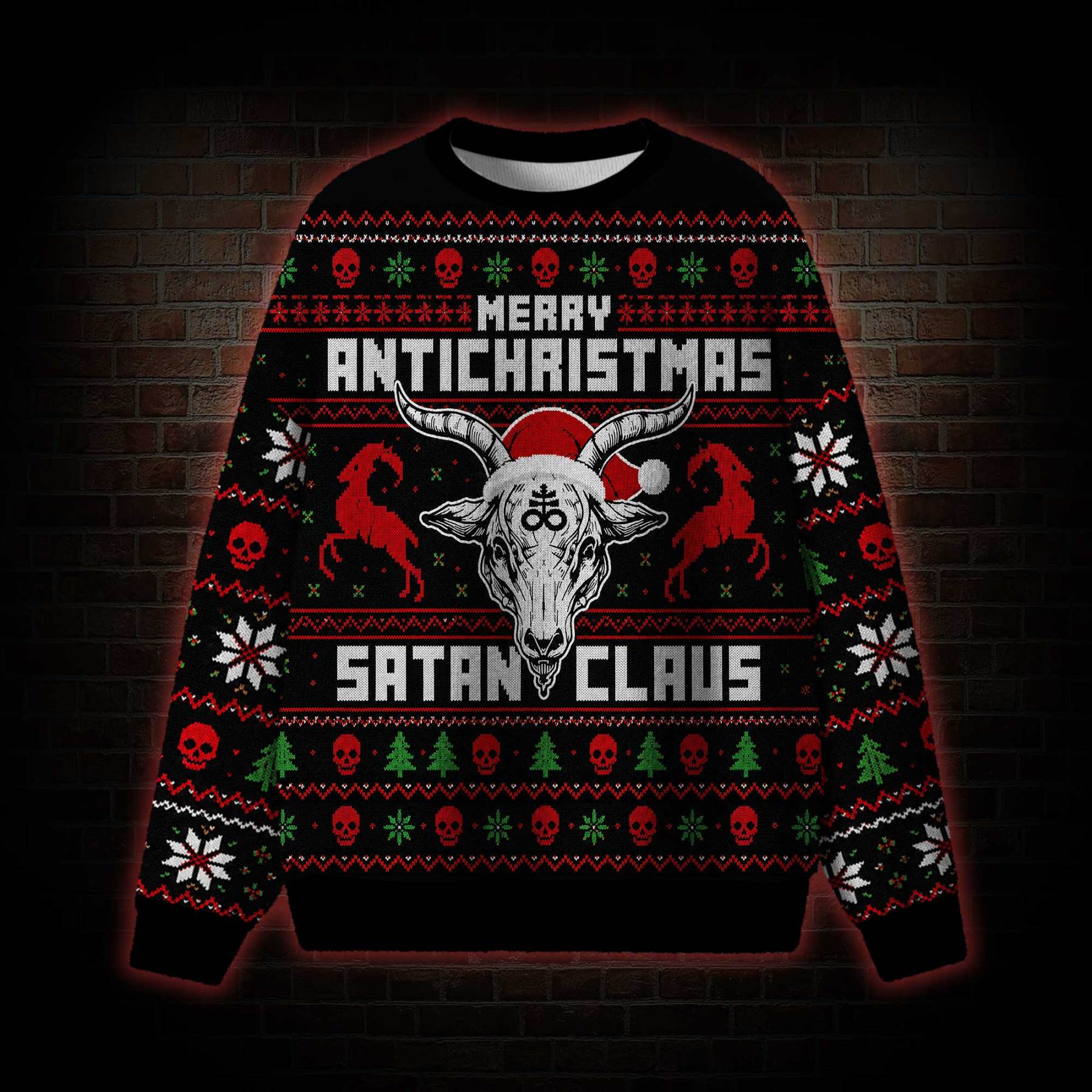 Satan Claus Ugly Sweatshirts