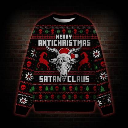 Satan Claus Ugly Sweatshirts