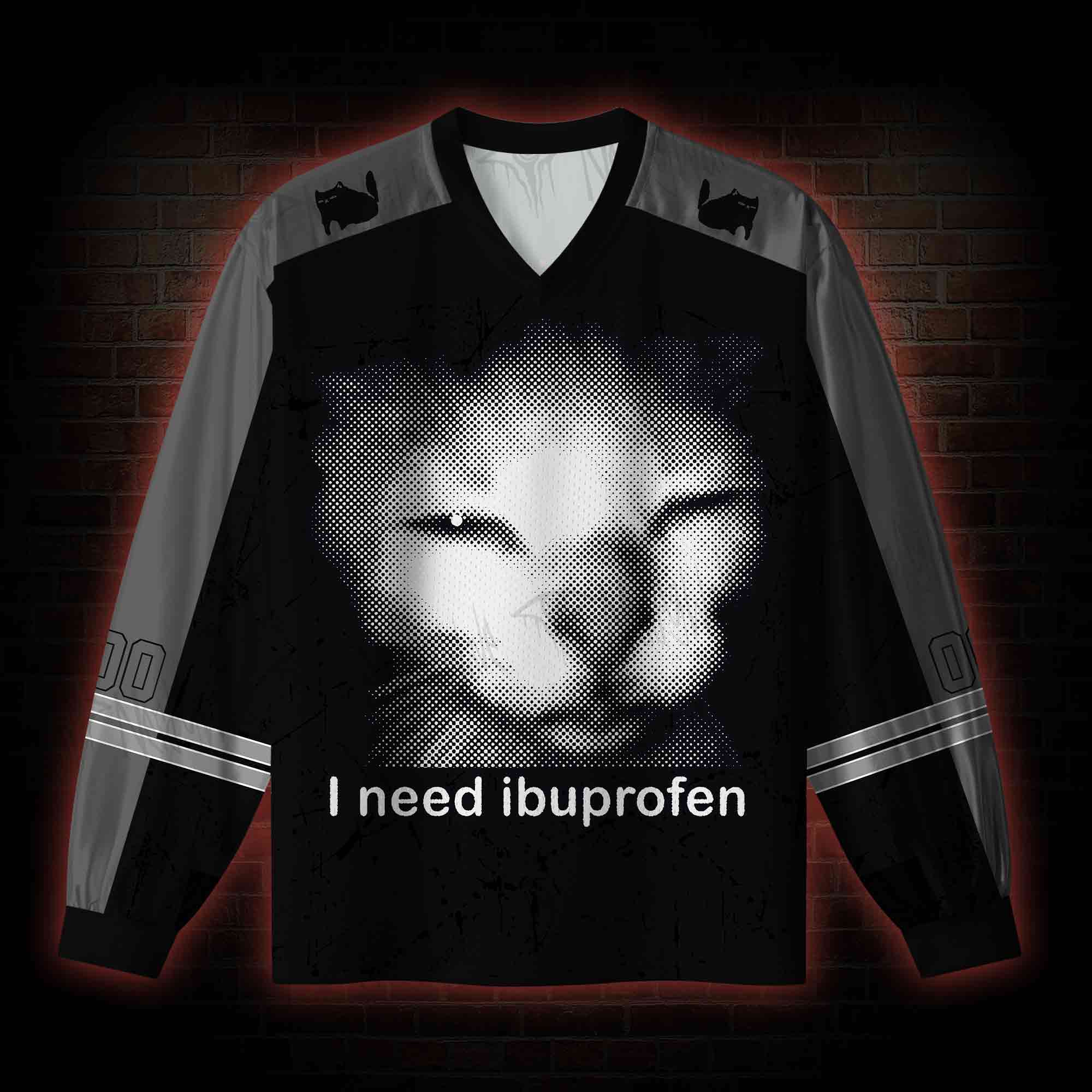 I Need Ibuprofen V-Neck Long Sleeve Jersey