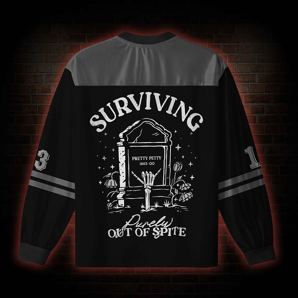 Surviving Purely Out of Spite V-Neck Long Sleeve Jersey
