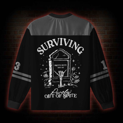 Surviving Purely Out of Spite V-Neck Long Sleeve Jersey