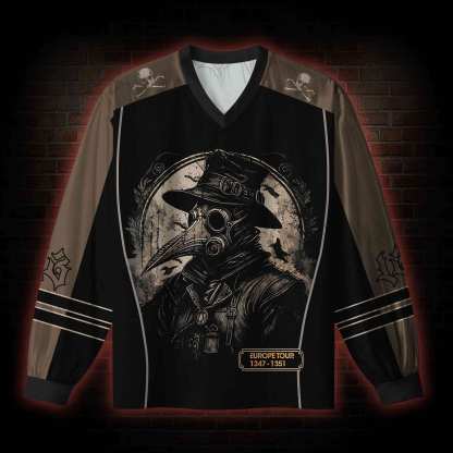 Black Death European Tour V-Neck Long Sleeve Jersey