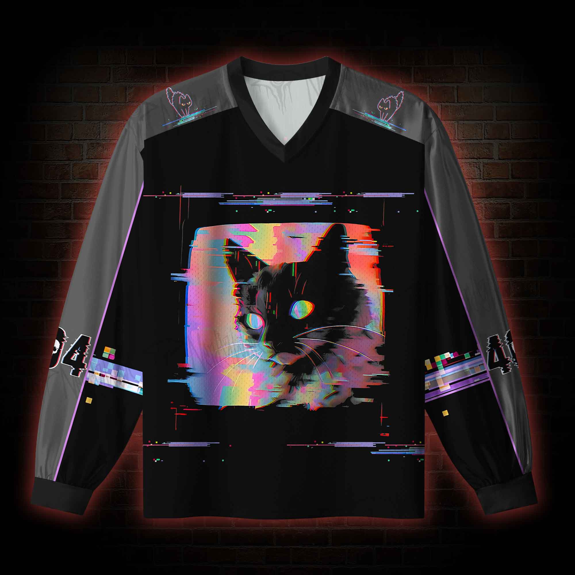 Error 404 V-Neck Long Sleeve Jersey