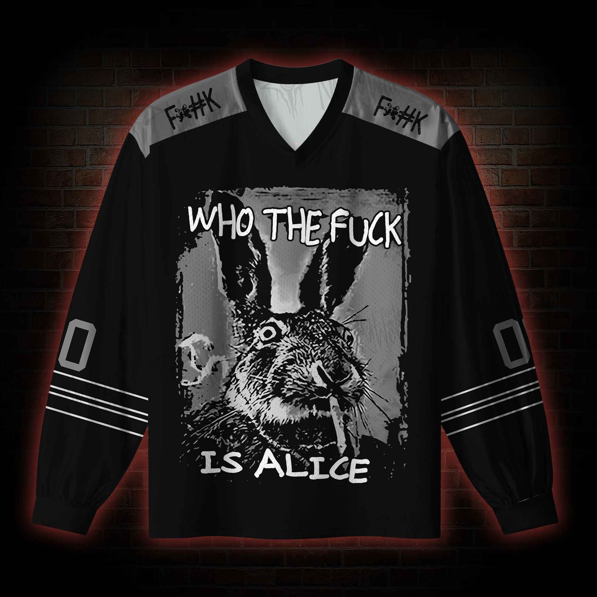 Who the Fck is Alice V-Neck Long Sleeve Jersey