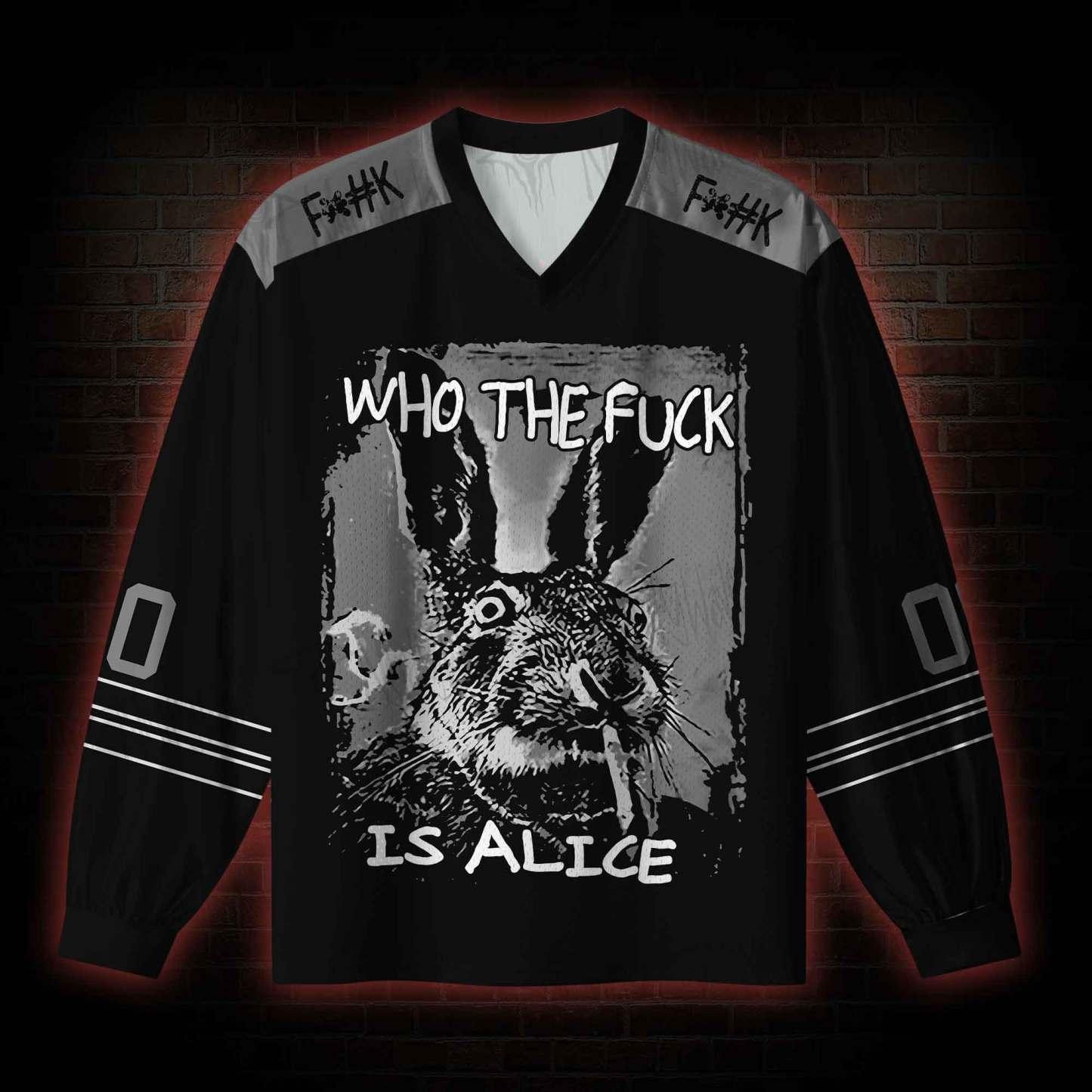 Who the Fck is Alice V-Neck Long Sleeve Jersey
