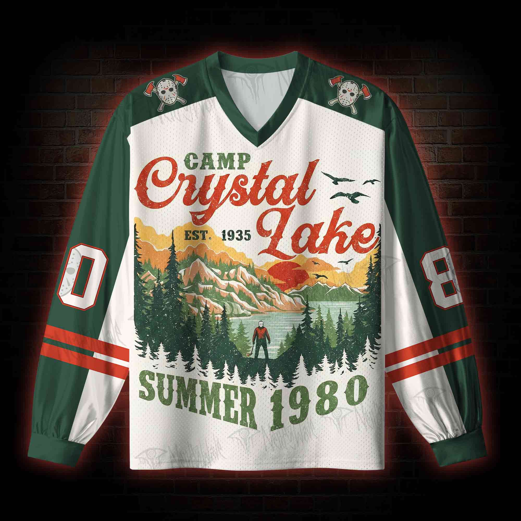 Summer 1980 V-Neck Long Sleeve Jersey