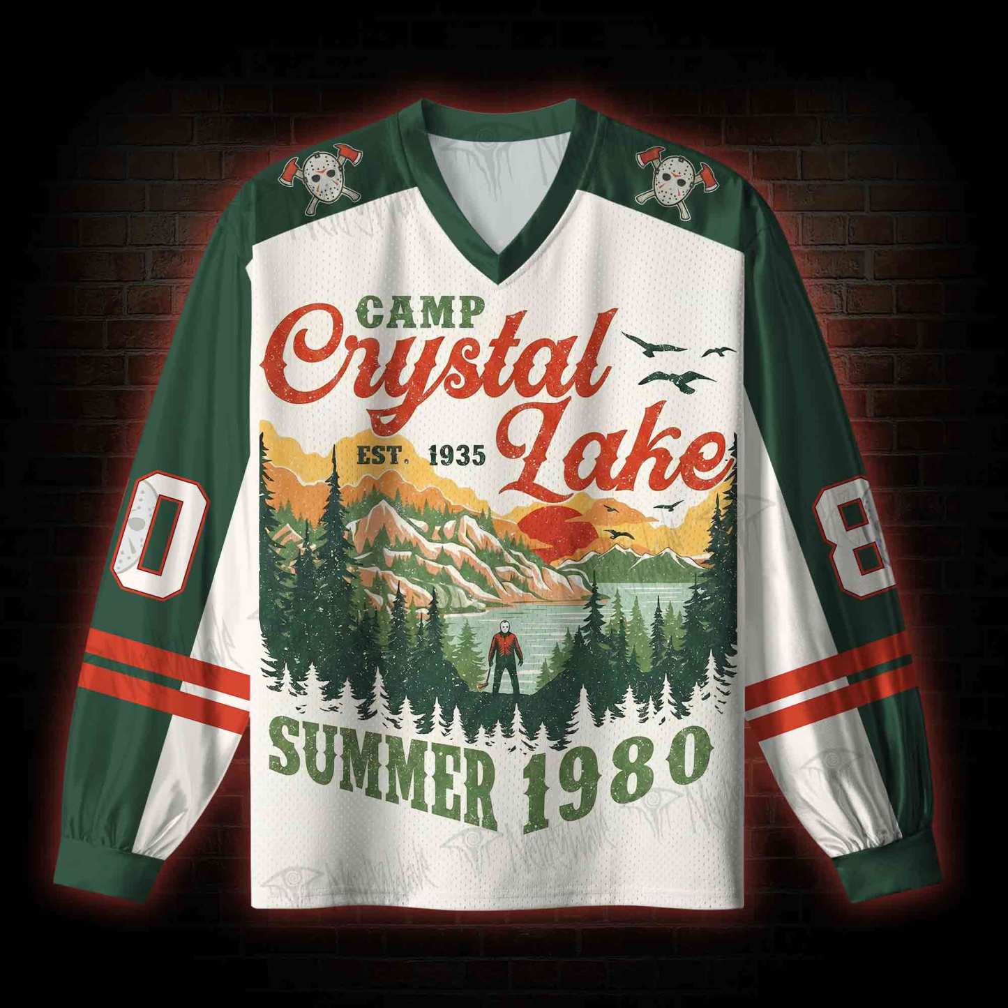 Summer 1980 V-Neck Long Sleeve Jersey