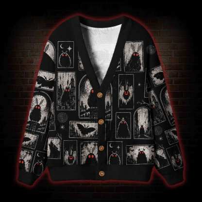 Shadows of Mothman Cardigan Sweater