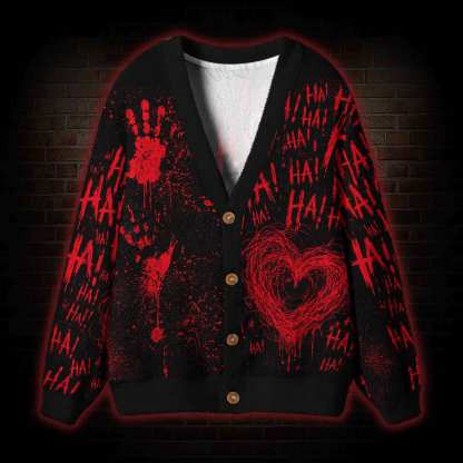 Mad Laugh Cardigan Sweater