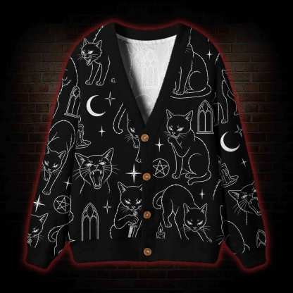 The Whimsigoth Familiar Cardigan Sweater