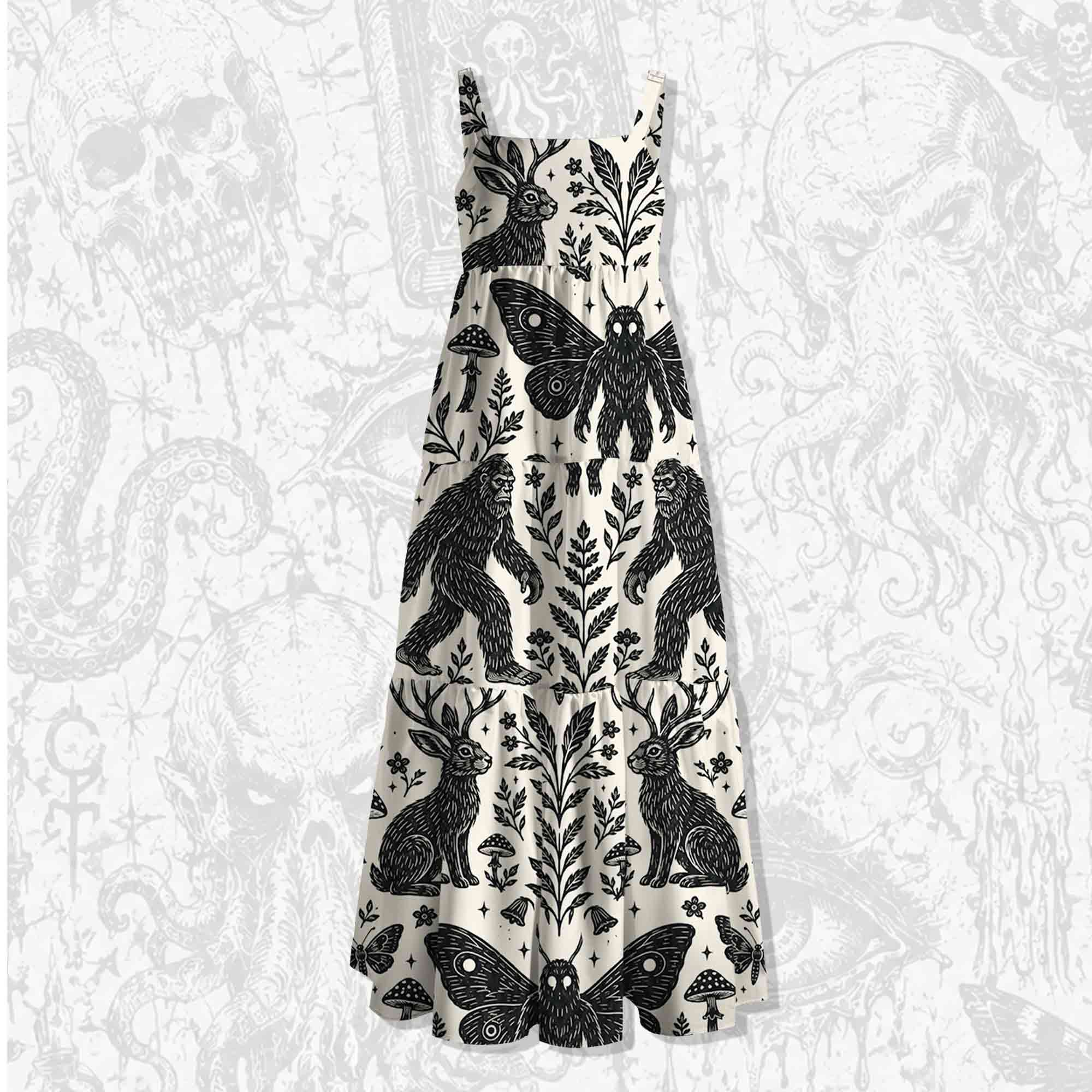 Cryptid Legend Wide Straps Maxi Dress