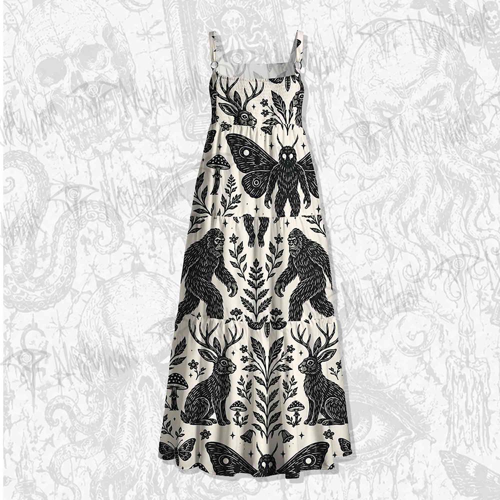 Cryptid Legend Wide Straps Maxi Dress