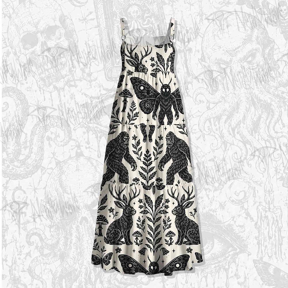 Cryptid Legend Wide Straps Maxi Dress