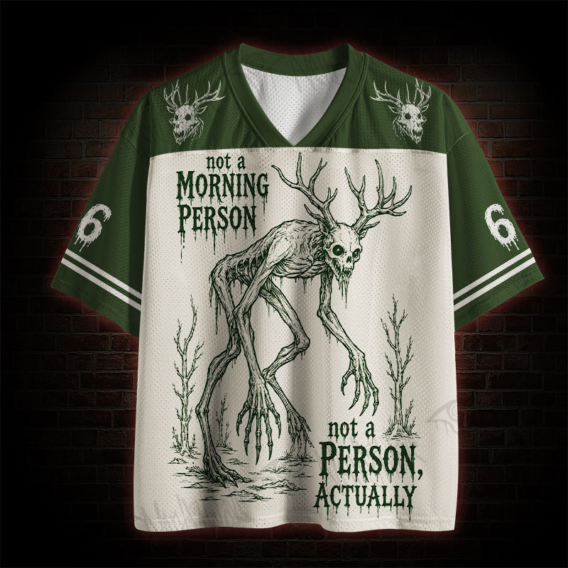 Not a Morning Person Not a Person Actually Mesh Jersey