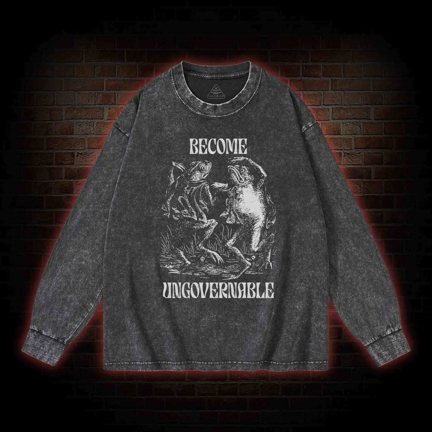 Become Ungovernable Washed Long-Sleeve T-shirt