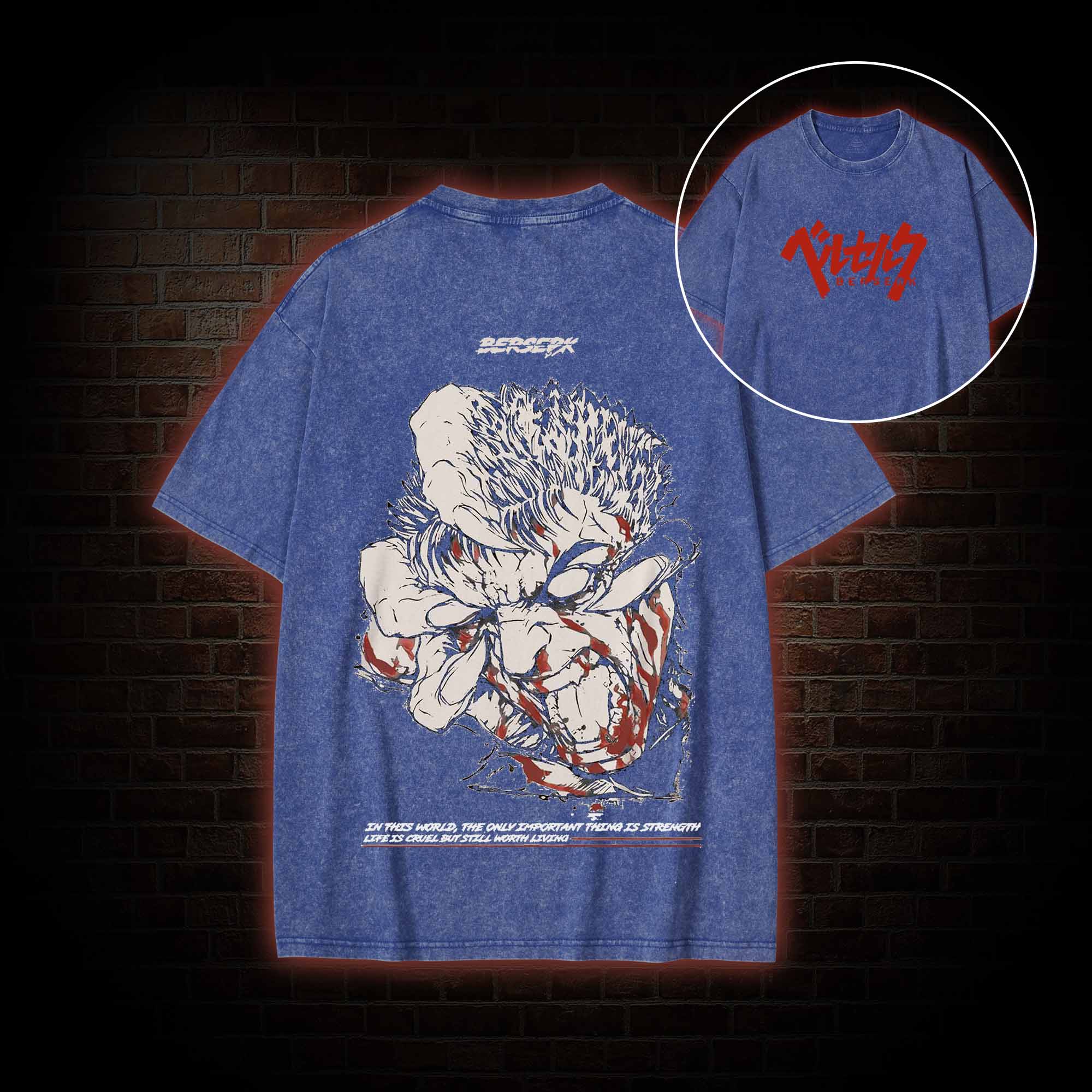 Life is Cruel Washed T-shirt