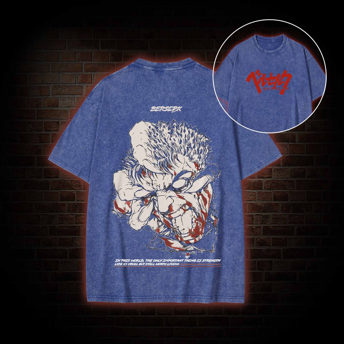 Life is Cruel Washed T-shirt