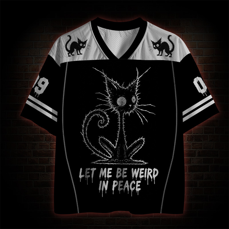Let Me be Weird in Peace Mesh Jersey