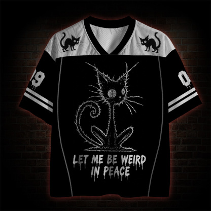 Let Me be Weird in Peace Mesh Jersey