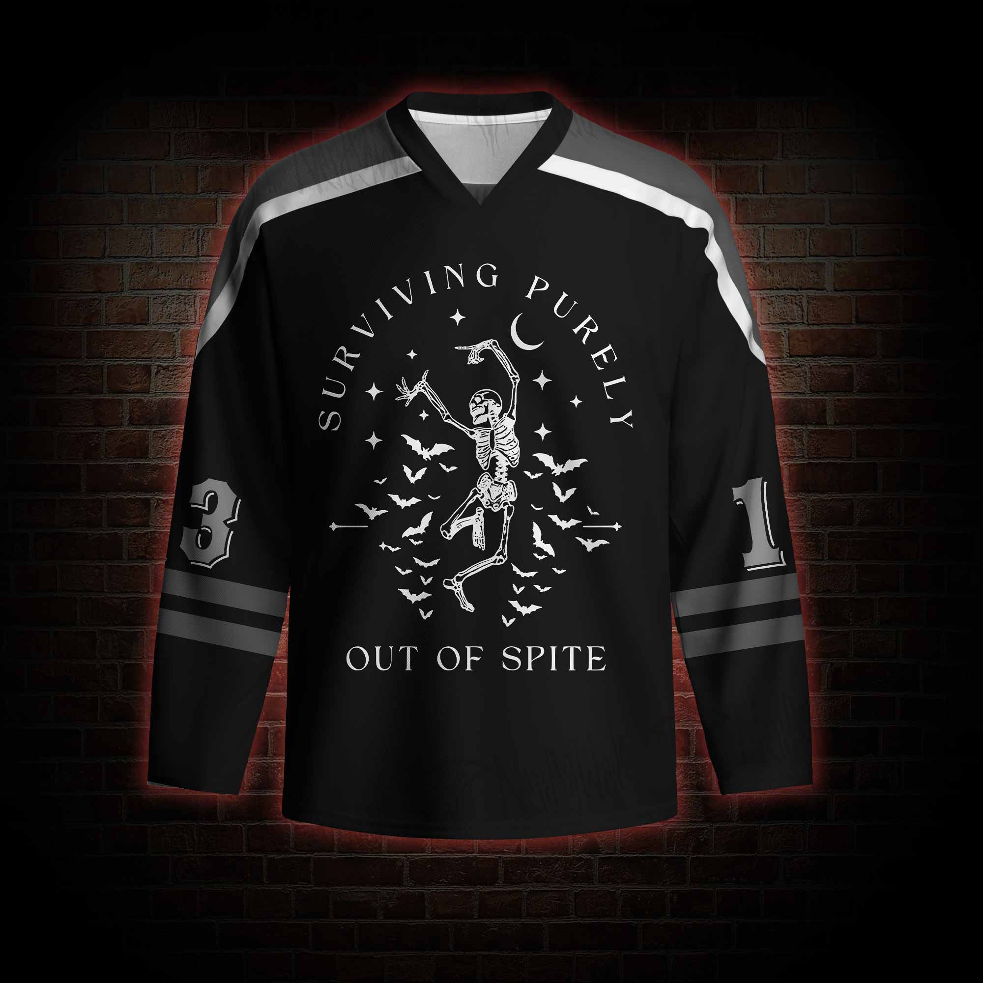 Surviving Purely Out of Spite Hockey Jersey