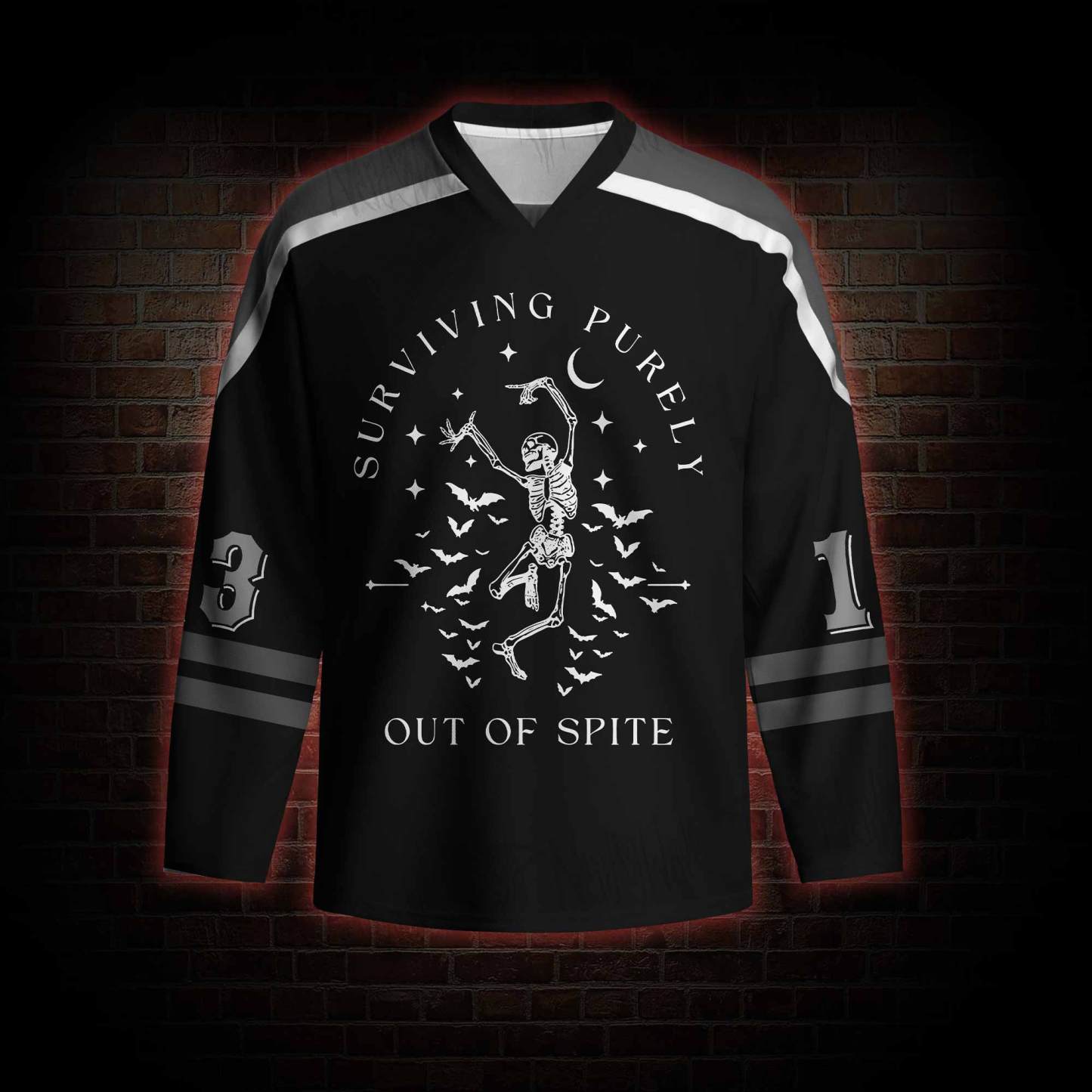 Surviving Purely Out of Spite Hockey Jersey