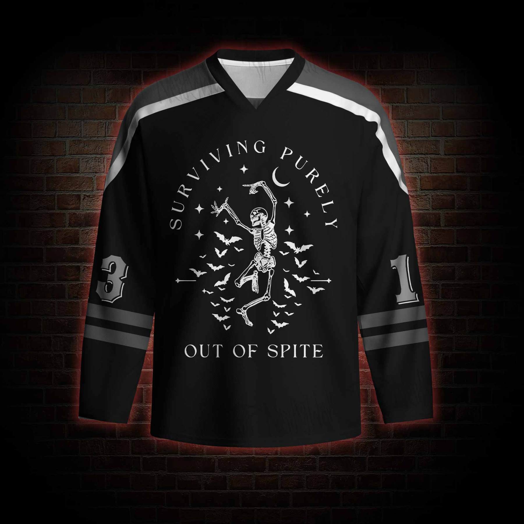 Surviving Purely Out of Spite Hockey Jersey