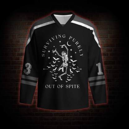 Surviving Purely Out of Spite Hockey Jersey