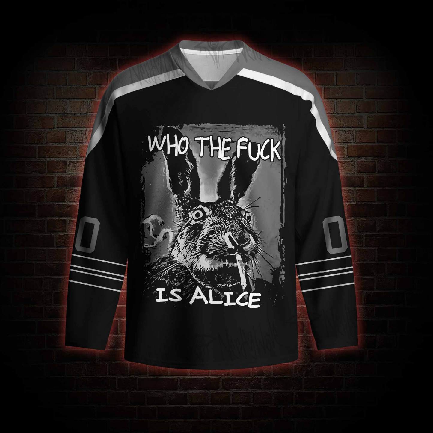 Who the Fck is Alice Hockey Jersey