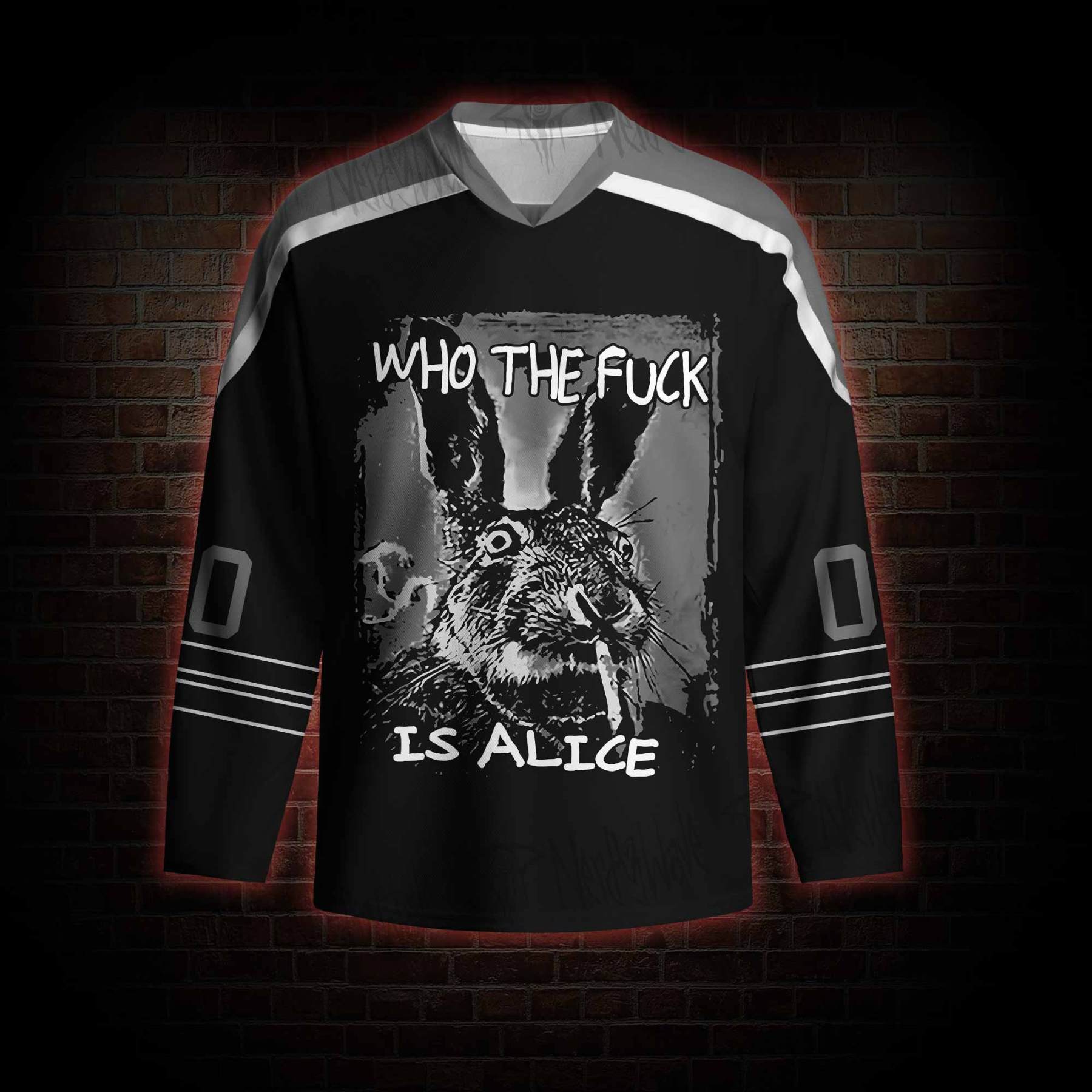 Who the Fck is Alice Hockey Jersey