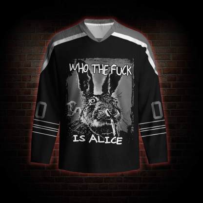 Who the Fck is Alice Hockey Jersey